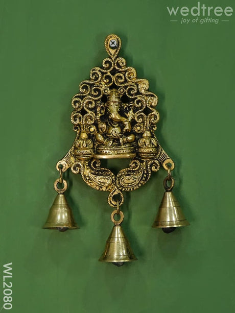 Brass Wall Hanging Ganesha - Wl2080 Figurines