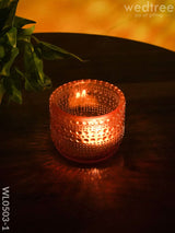 Bubble Textured Votive (3 Inch) - Set Of 2 Wl0503 Candles And Votives