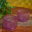 Bubble Textured Votive (3 Inch) - Set Of 2 Wl0503 Pink Candles And Votives