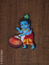 Butter Krishna Fridge Magnet - Wbg1036 Home Decors