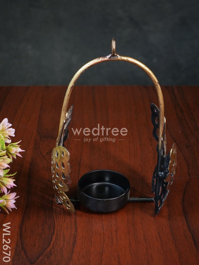 Butterfly Hanging T-Light Holder - Wl2670 Metal Decor