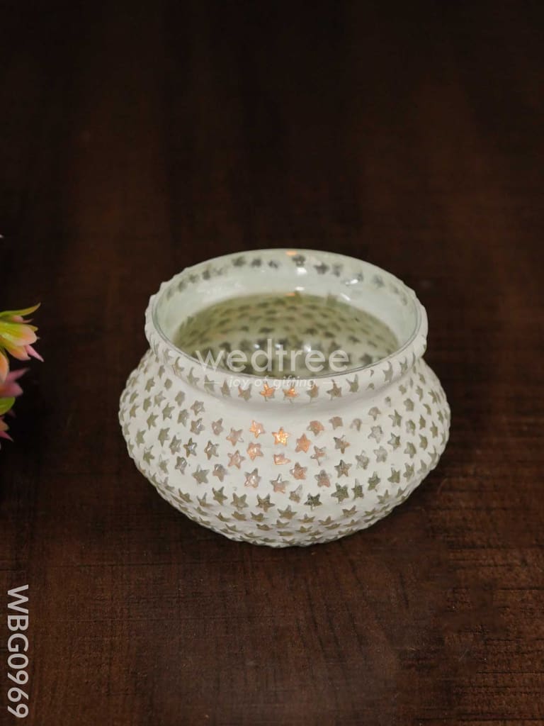 Candle Holder With Mosaic Art - Wbg0969 Candles