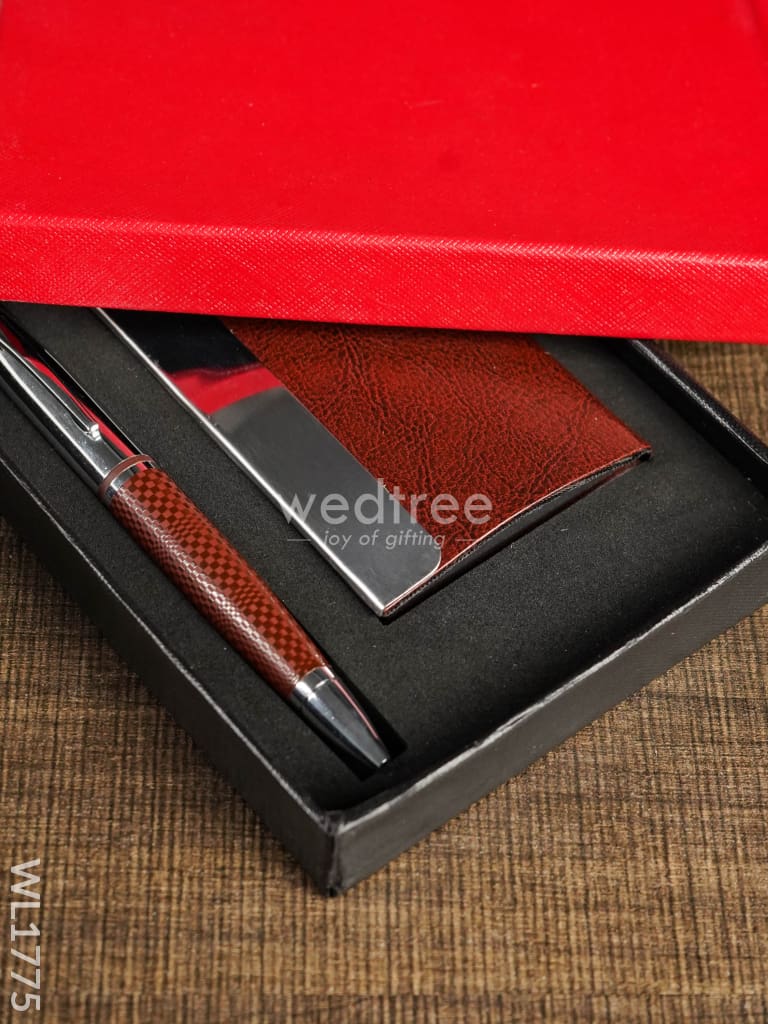 Card Holder With Pen - Wl1775 Corporate Gifts