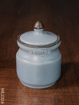 Ceramic Pickle Jar - ( Set Of 4 ) Dusky Lavender Wl2326 Ceramics