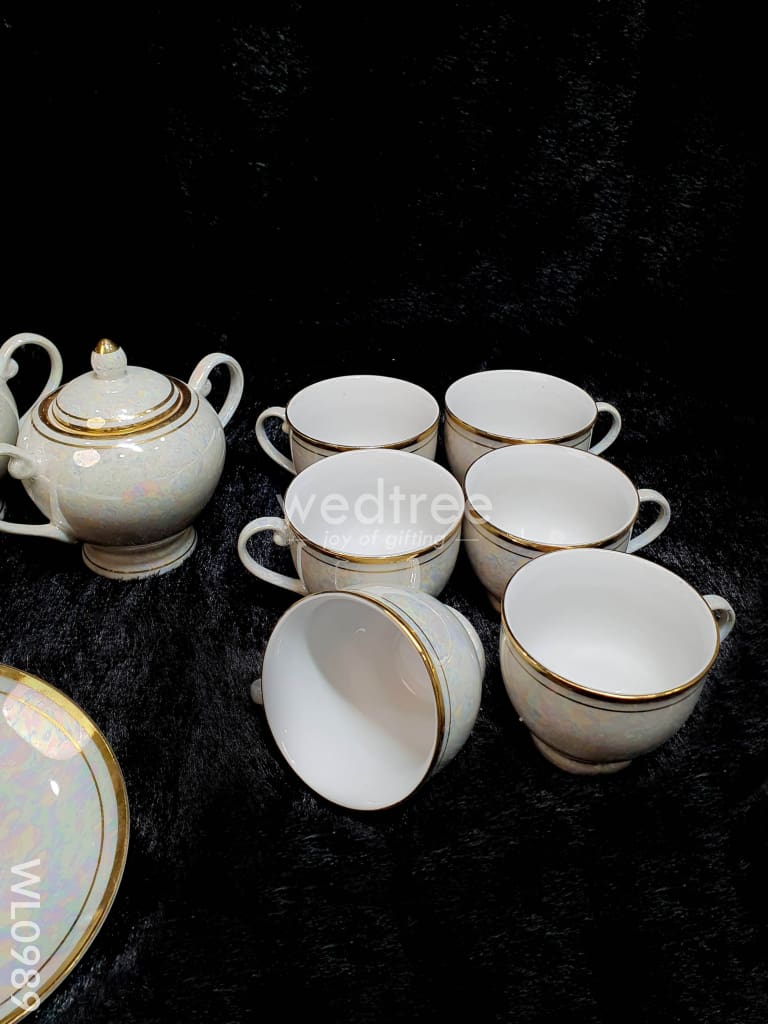 Godinger Mayfair Teapot and Sugar and Cream cheapest Set With Serving Tray NEW