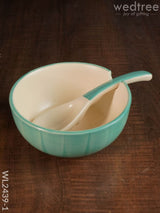 Ceramics Bowl With Spoon Set - Wl2439