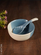 Ceramics Bowl With Spoon Set - Wl2439