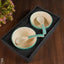 Ceramics Bowl With Spoon Set - Wl2439 Light Green