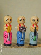 Channapatna Toys - Pandit Band (Set Of 5) Wbg0607 Kids Return Gifts