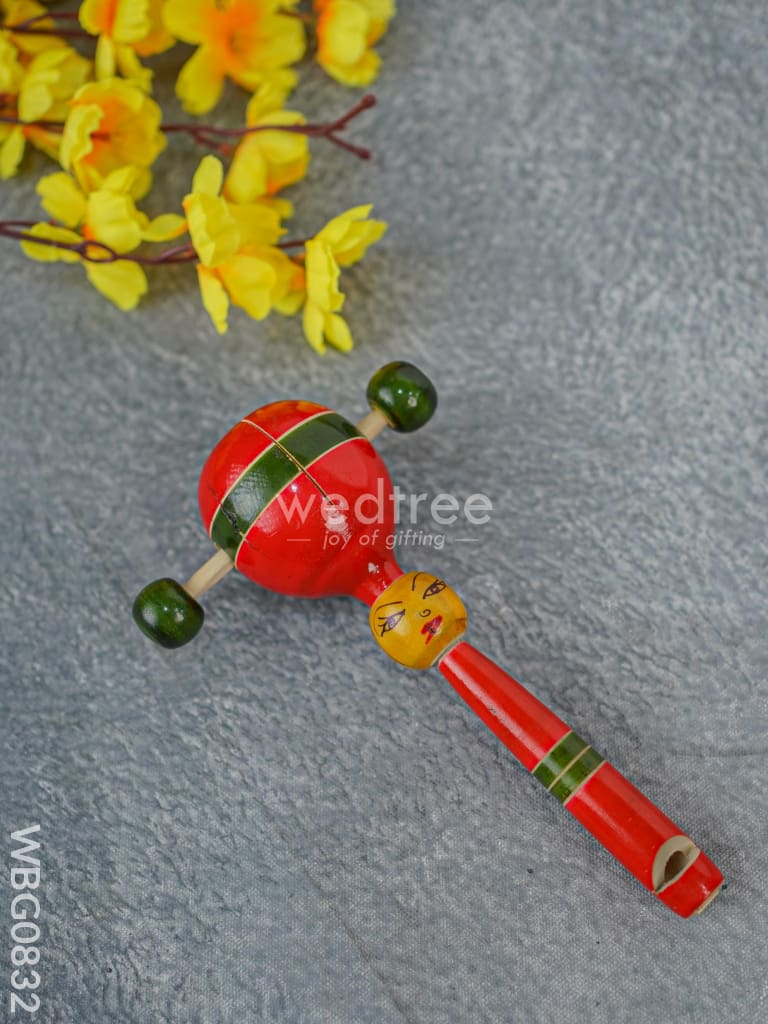 Channapatna Toys - Tik Tok Whistle Rattles Wbg0832 Kids Return Gifts