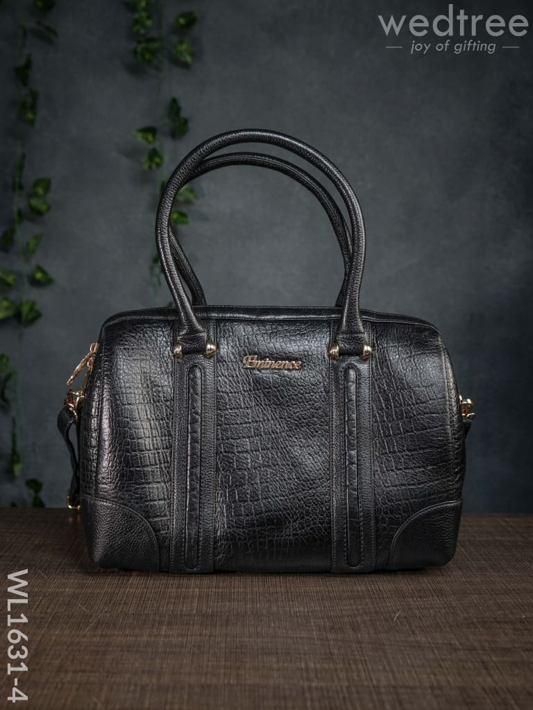 Classic Womens Leather Bag - Wl1631 Black Handbags