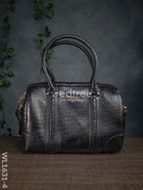 Classic Womens Leather Bag - Wl1631 Black Handbags