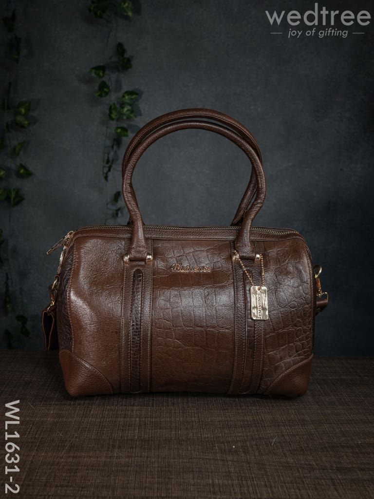 Classic Womens Leather Bag - Wl1631 Brown Handbags