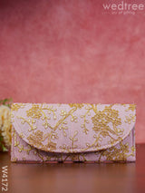 Clutch Purse With Embroidery - W4172 Clutches & Purses