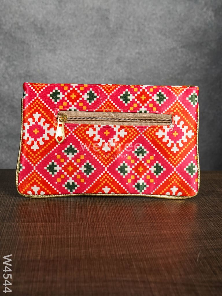 Clutch Purse With Mixed Digital Print - W4544 Clutches & Purses