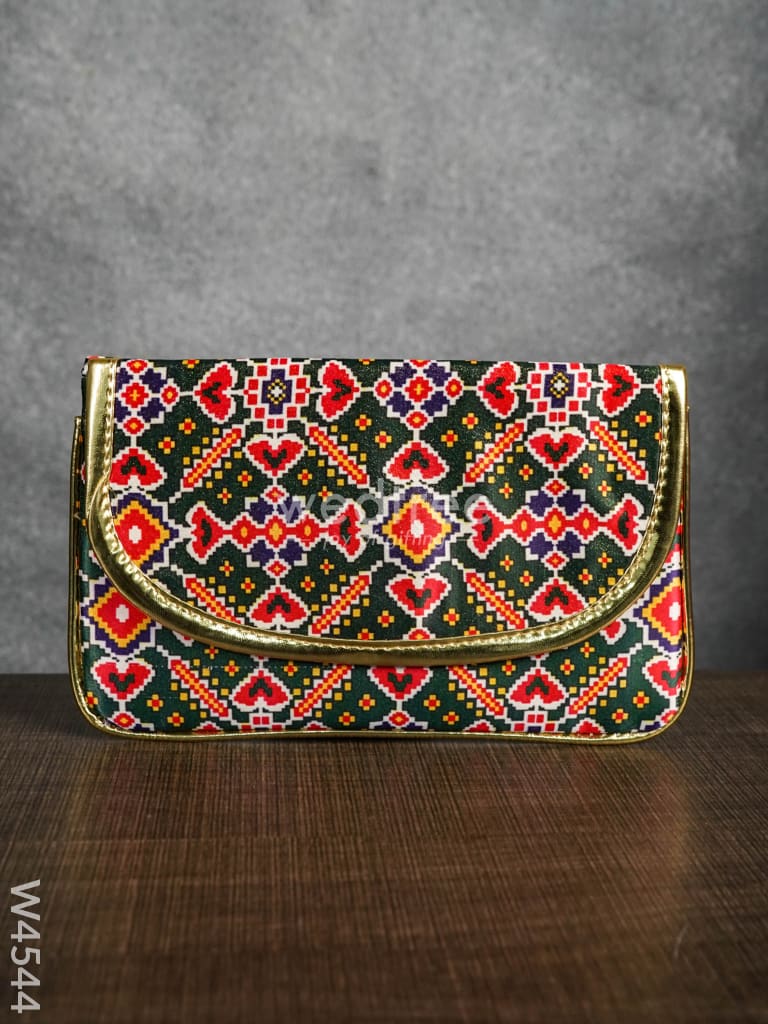 Clutch Purse With Mixed Digital Print - W4544 Clutches & Purses