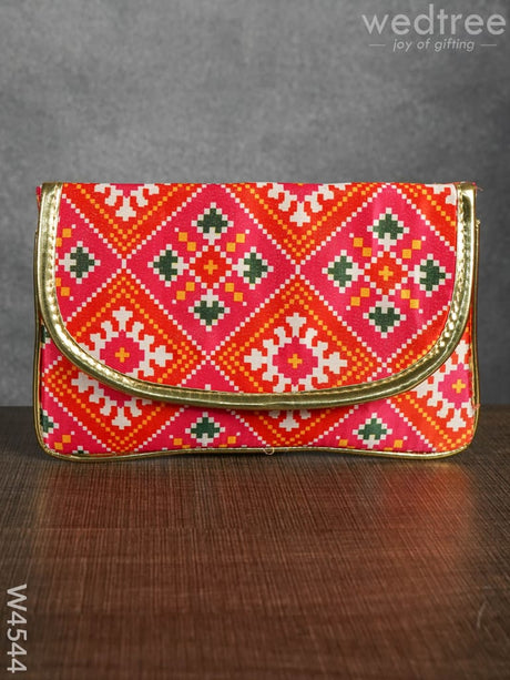 Clutch Purse With Mixed Digital Print - W4544 Clutches & Purses