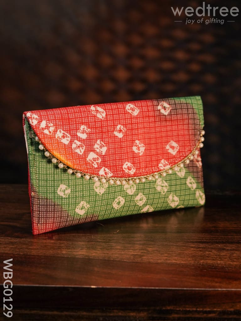 Clutch Purse With Multicolour And Multidesign Distress Print - Wbg0129 Clutches & Purses