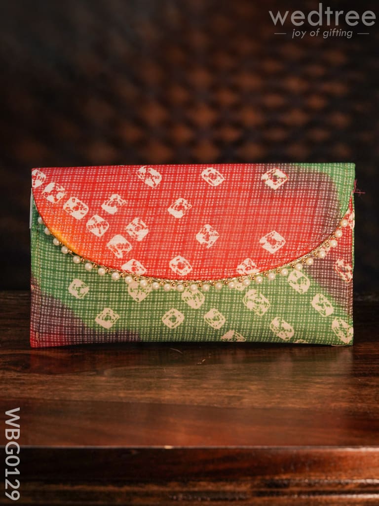 Clutch Purse With Multicolour And Multidesign Distress Print - Wbg0129 Clutches & Purses