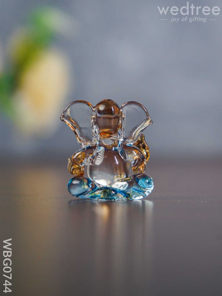 Colorful Glass Ganesha Idol - Wbg0744 Divine Figurines