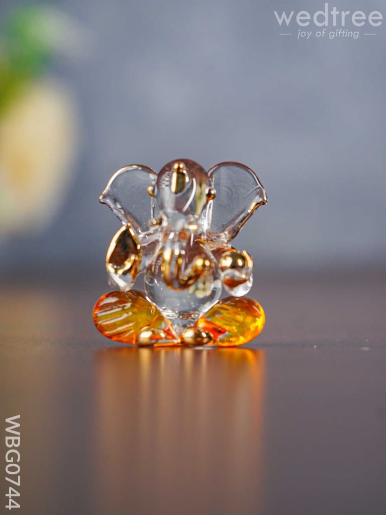 Colorful Glass Ganesha Idol - Wbg0744 Divine Figurines