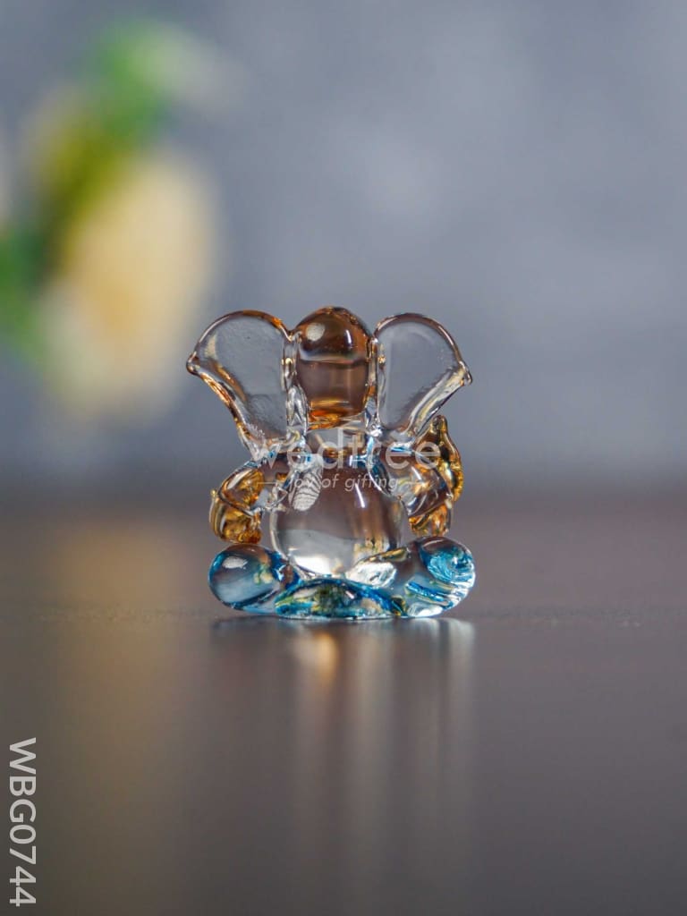 Colorful Glass Ganesha Idol - Wbg0744 Divine Figurines