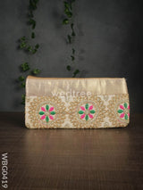 Colourful Floral Embroidery Purse With Zipper - Wbg0419 Clutches & Purses