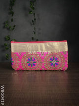 Colourful Floral Embroidery Purse With Zipper - Wbg0419 Clutches & Purses