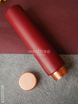 Copper Bottle 600Ml - Red Bcg0229 Bottles & Mugs