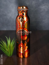 Copper Bottle With Prints - Wl2032 Utility