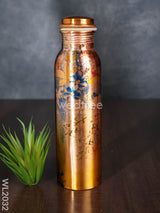 Copper Bottle With Prints - Wl2032 Utility