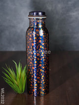 Copper Bottle With Prints - Wl2032 Utility