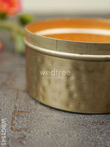 Copper Dry Fruit Box With Floral Lid - Wbg1541 Rg