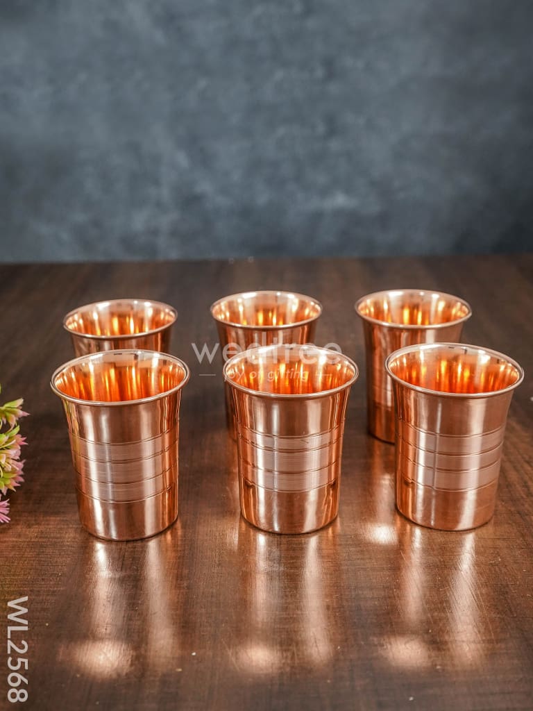 Copper Glass - Set Of 6 Wl2568 Dining Essentials