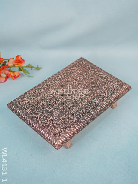 Copper Meenakari Manai (12 X 8) - Wl4131-1 Bajots &