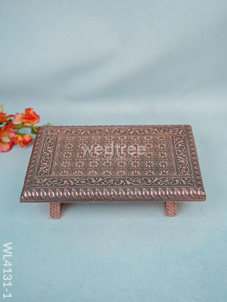 Copper Meenakari Manai (12 X 8) - Wl4131-1 Bajots &