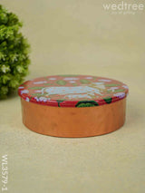 Copper Pichwai Poori Box - Wl3579-1 Utensils