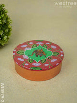 Copper Pichwai Poori Box - Wl3579-2 Utensils