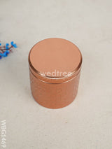 Round Tin Container With Rubber Lid - Wbg1469 Jars & Boxes Rg