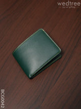 Corporate Gift - Bi Fold Lather Wallet Combo Green Bcg0042 Office Utility