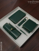 Corporate Gift - Bi Fold Lather Wallet Combo Green Bcg0048 Office Utility