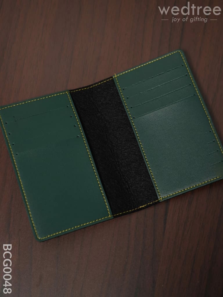 Corporate Gift - Bi Fold Lather Wallet Combo Green Bcg0048 Office Utility