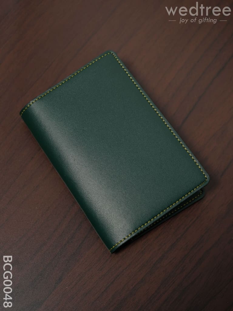 Corporate Gift - Bi Fold Lather Wallet Combo Green Bcg0048 Office Utility