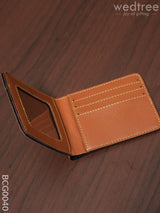 Corporate Gift - Bi Fold Lather Wallet Combo -Tan Bcg0040 Office Utility