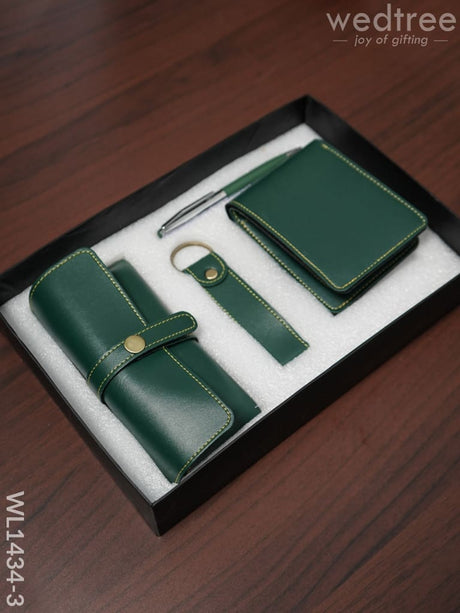 Corporate Gift - Bi Fold Wallet Combo 1 -Wl1434 Lather Green Gifts