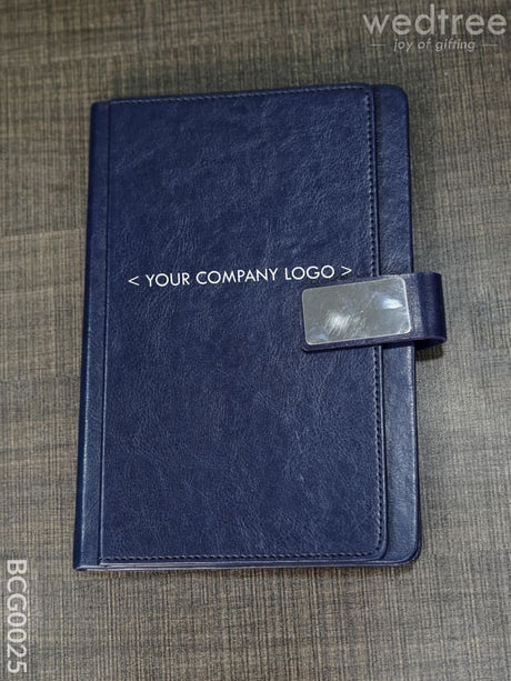 Corporate Gift - Button Type Leather Diary Bcg0025 Office Utility