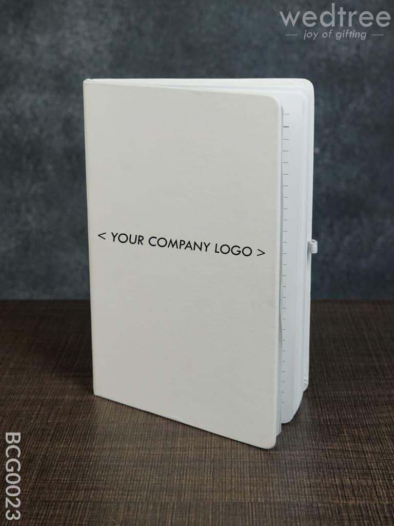 Corporate Gift - Strap Diary White Bcg0023 Office Utility