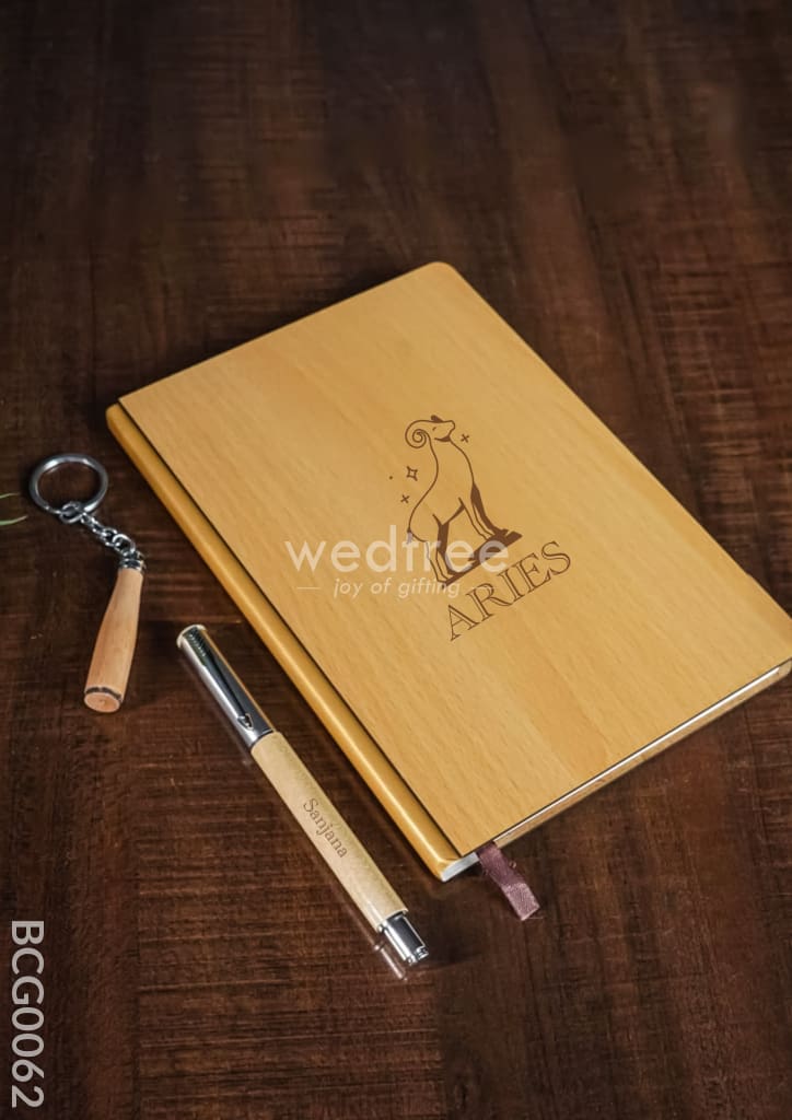 Corporate Gift - Wooden Diary Set Bcg0062 Diaries & Notepads