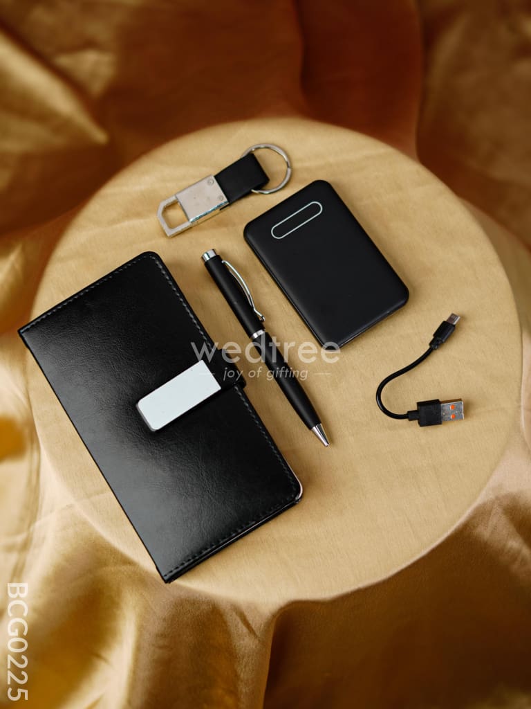 Corporate Kit - Diary Powerbank Pen Keychain And Usb Bcg0225 Office Utility