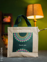 Cotton Cloth Bag For Tamboolam - Wbg1273 Green Jute Bags